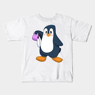 Penguin Iced coffee Kids T-Shirt